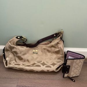 Coach purse and wallet